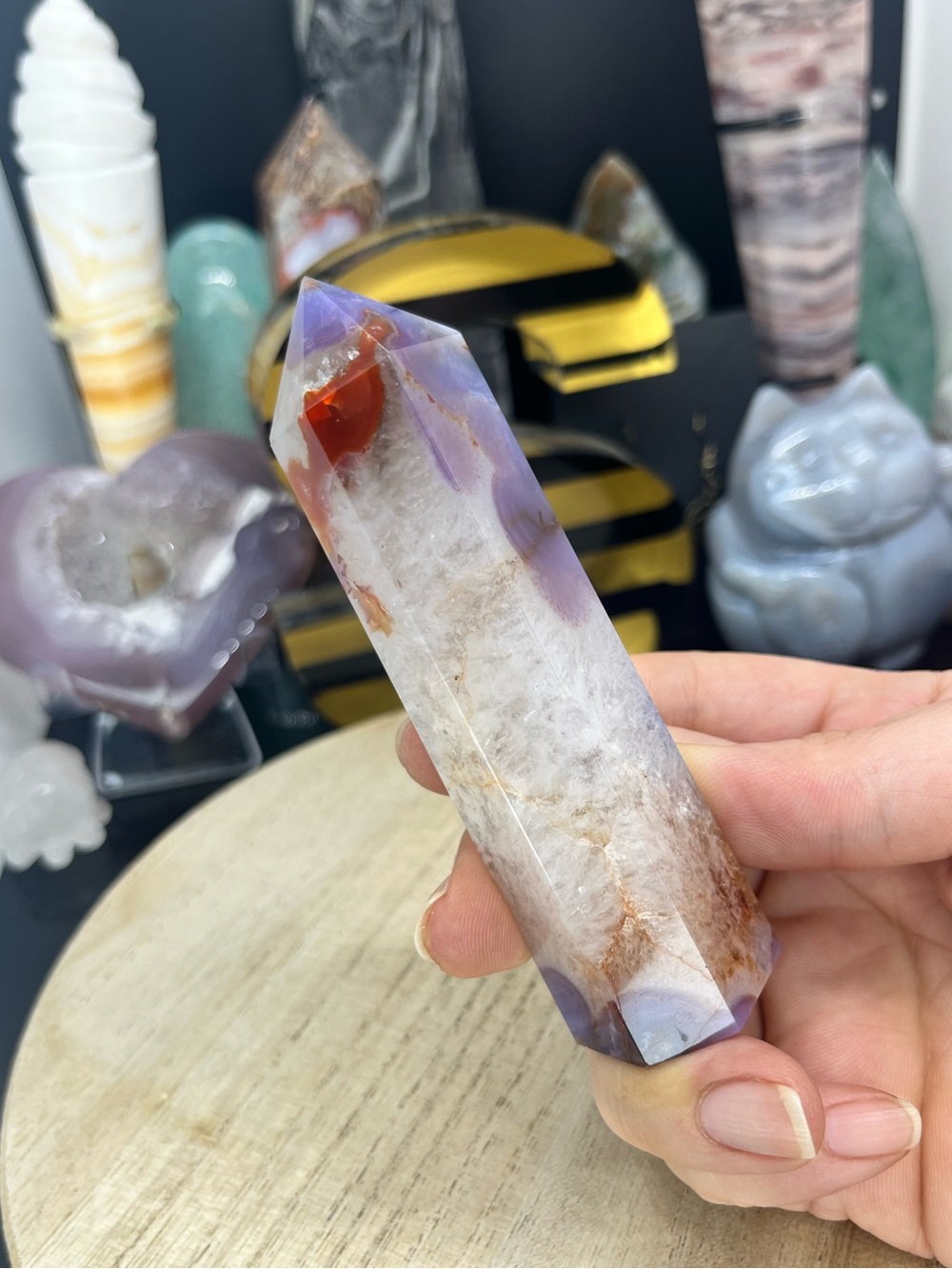 5️⃣Blue flower Agate Tower